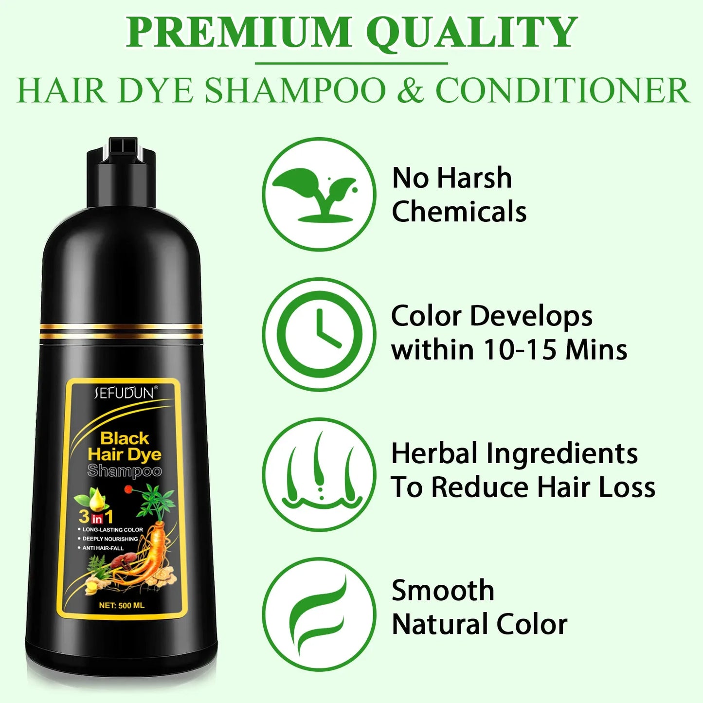 3 In 1 Organic Natural Hair Dye