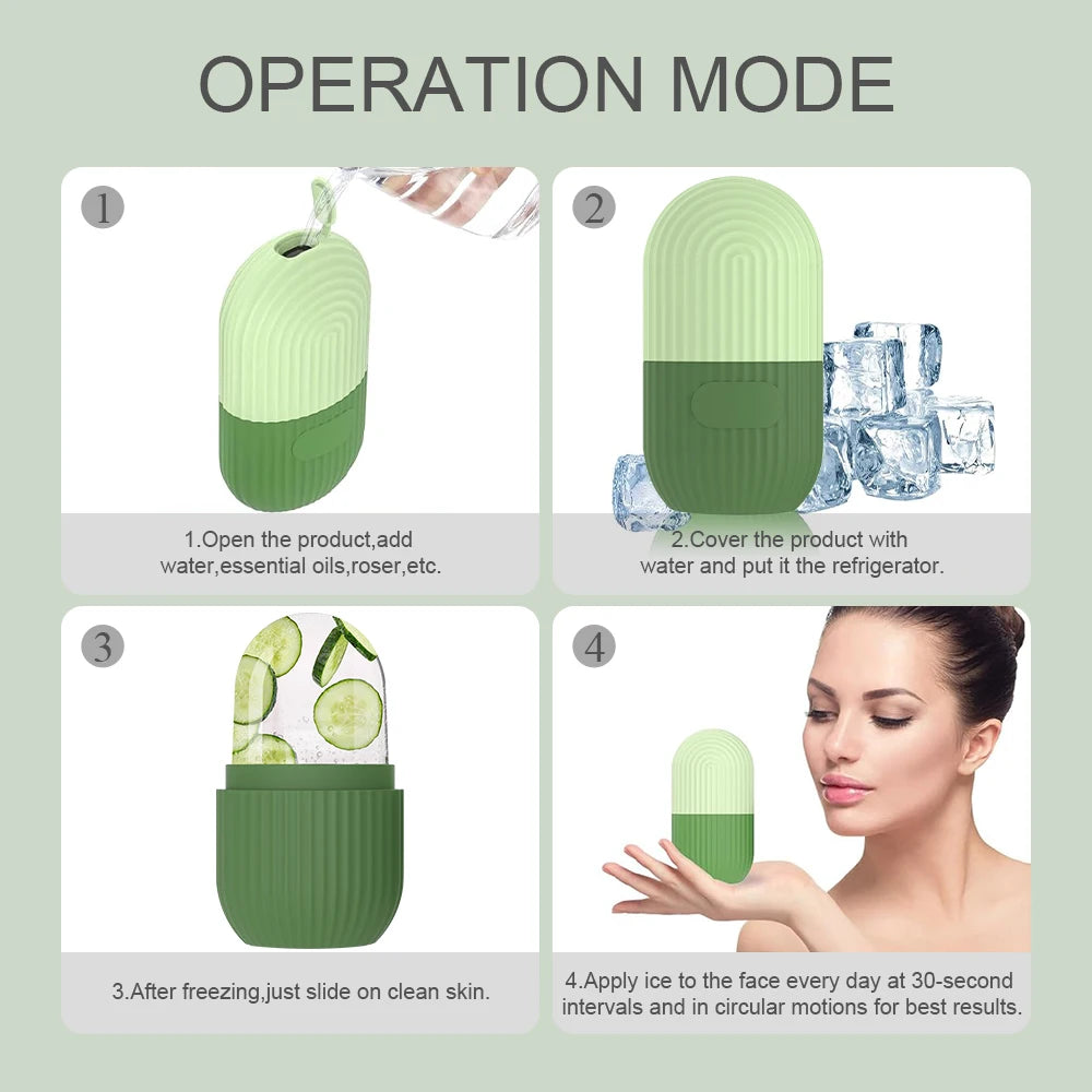 Silicone Ice Facial Roller